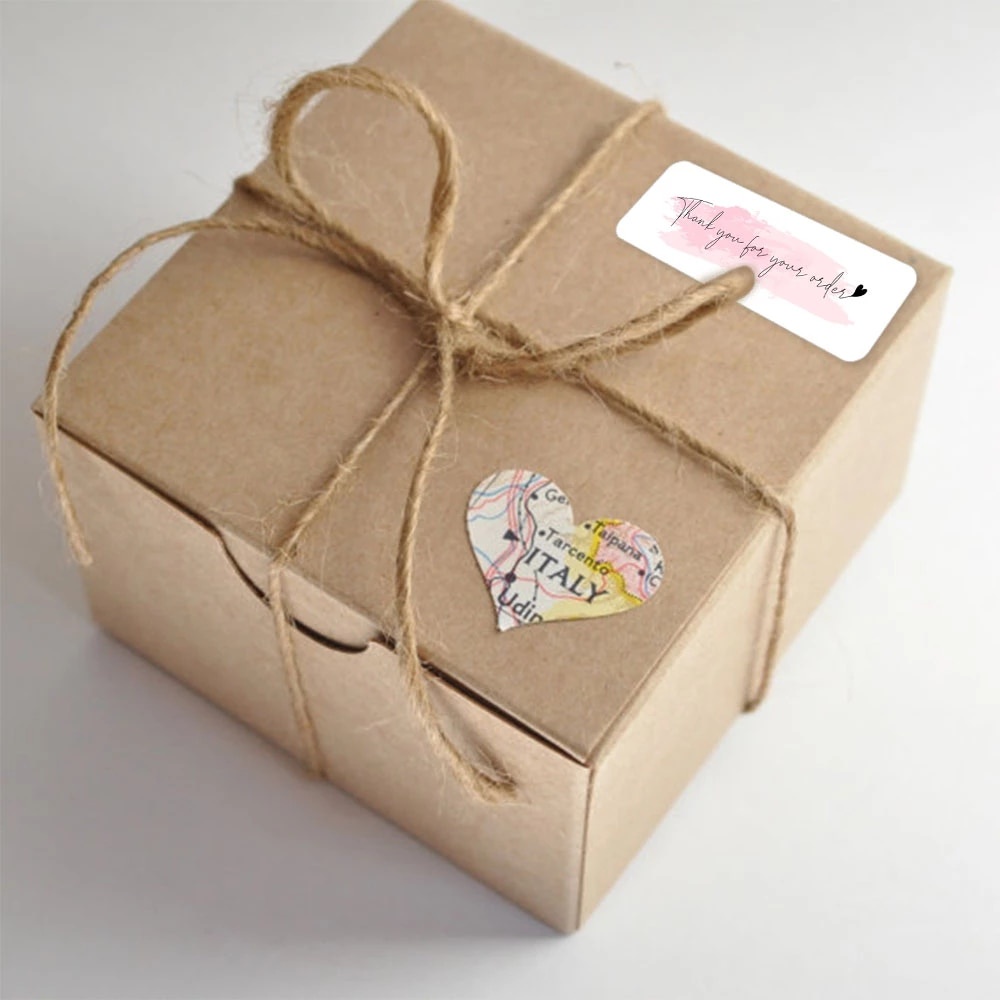 [ Christmas Festival Thanks Sticker Label Decoration for  Gift Box Commodity Packaging  Sealing Baking Package ]