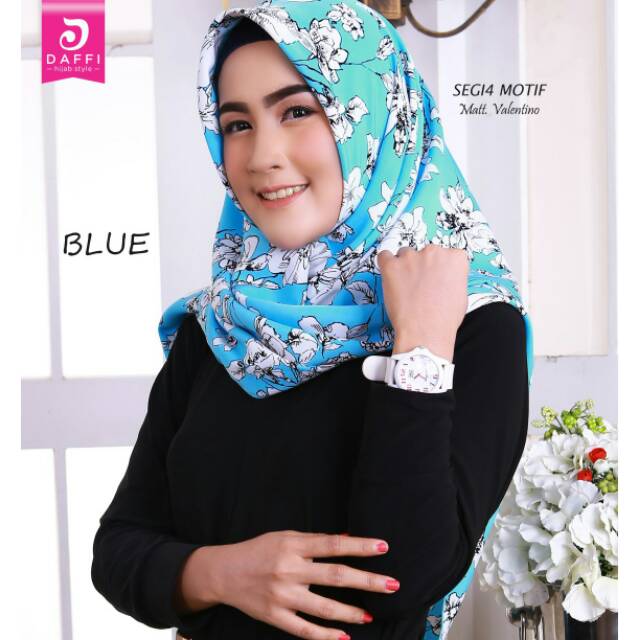 Daffi hijab segi 4 motif