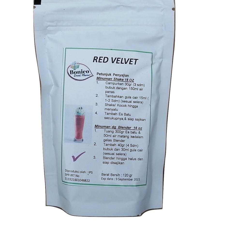 

Terkini ZSI7G BONICO RED VELVET powder 120gr Bubuk minuman drink powder Ice blend milk shake bit J98