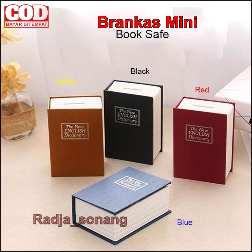 Jual Brankas Mini Kotak Rahasia unik Buku Brangkas Bentuk Buku Kamus