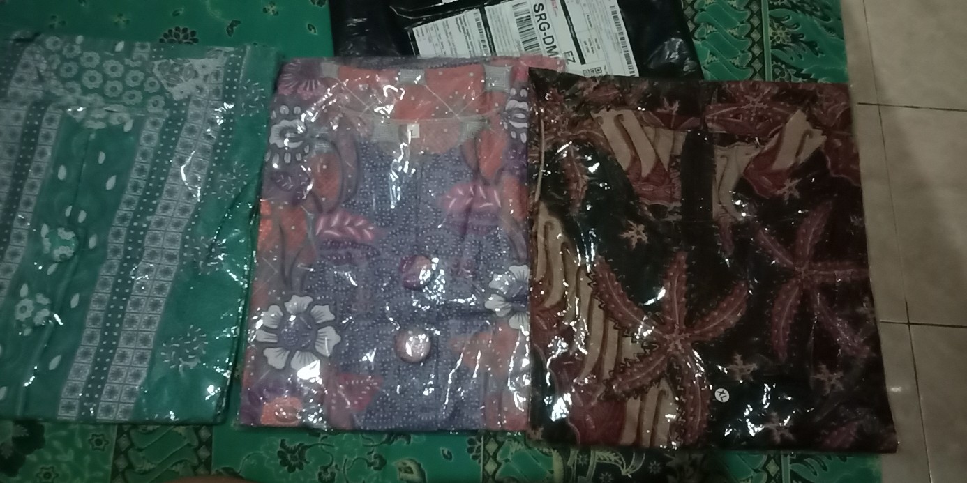 Baju Tunik Batik Fashion Atasan Tunik Cewek Kantor Outer Solo Td 168