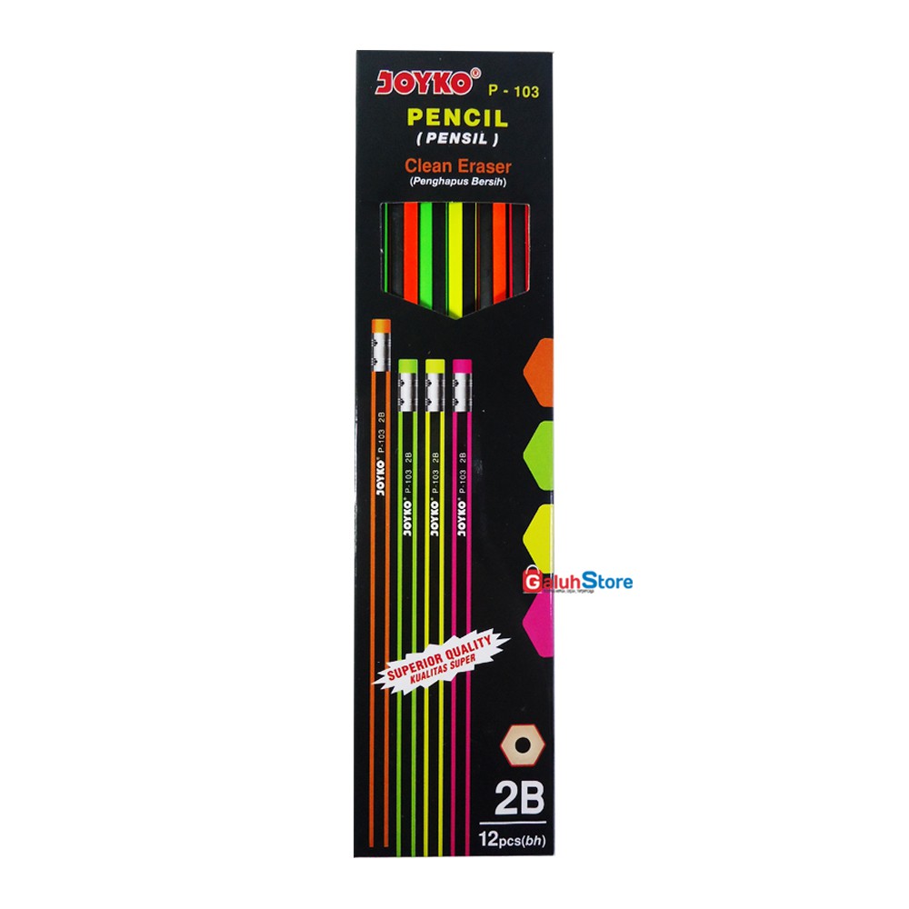 

Joyko Pensil P-103 2B 1 Box (12 Pcs)