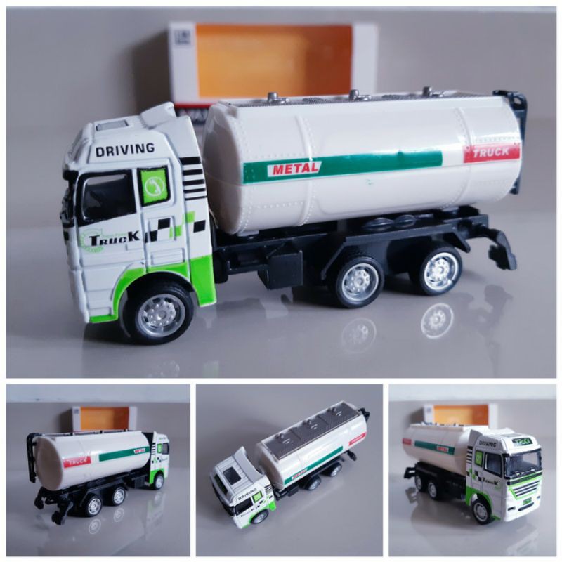 DIECAST MOBIL TRUK TANKI ALLOY PULLBACK - MINIATUR TRUK TANGKI NEW MODEL