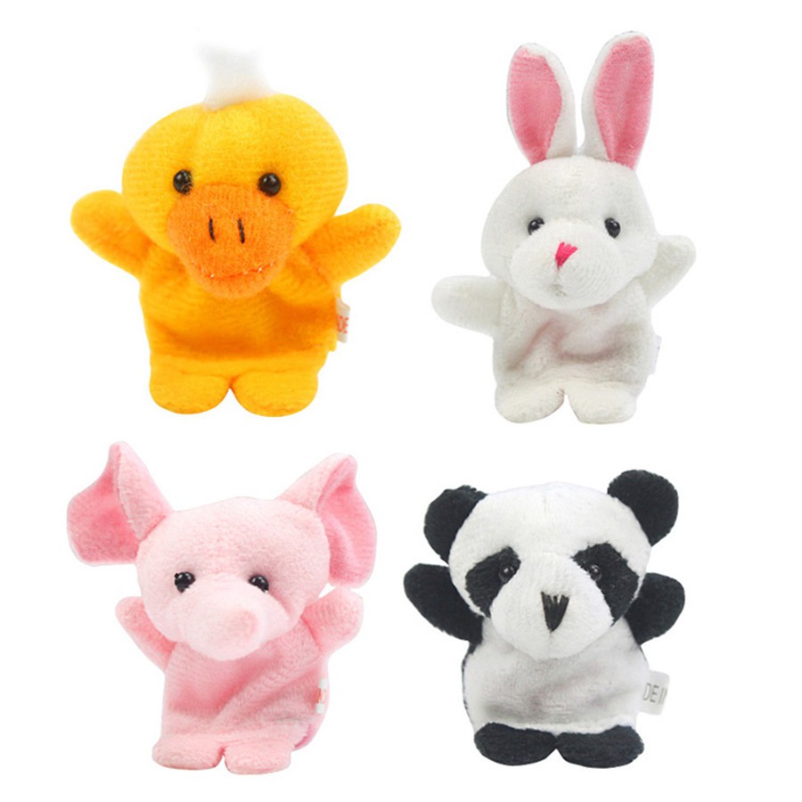 Boneka Jari Binatang / Hewan - Set isi 10 pcs - Animal Finger Puppets