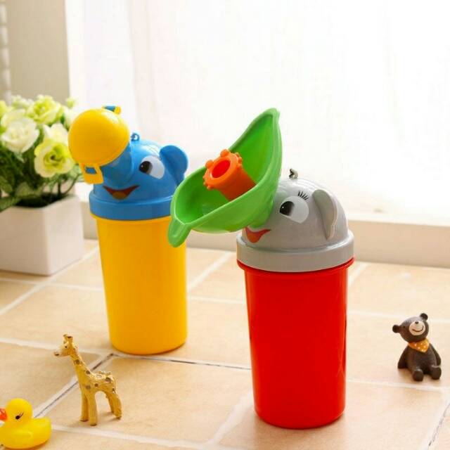 Potty Travel Toilet Bottle Tempat Pipis Anak Cewek Cowok Wadah Urinal Portable Botol Pispot Urin Travel Potty Training Kids