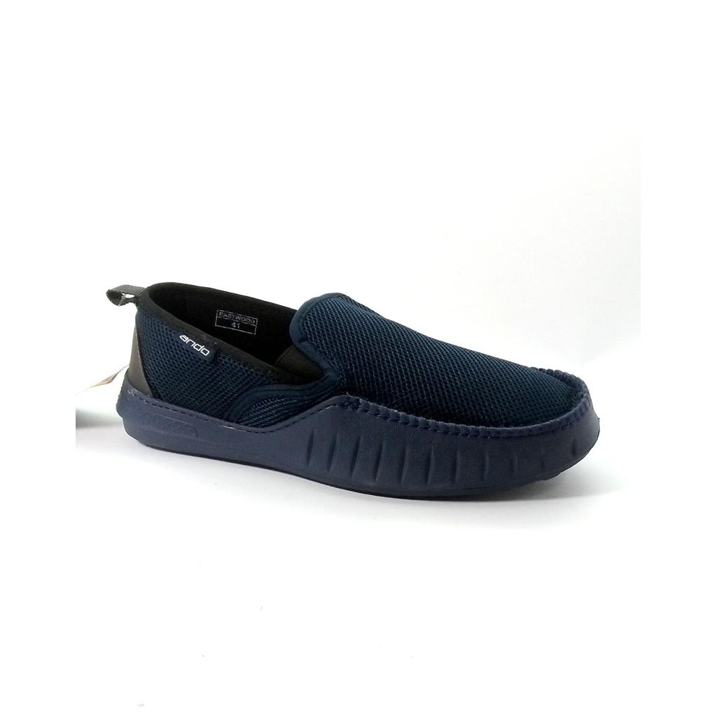Sepatu Slip On And0 Eastwood P Biru Tua