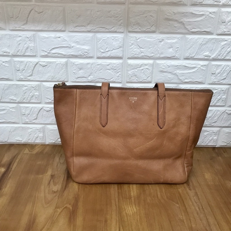 tas fossil preloved- fossil sidney tote preloved
