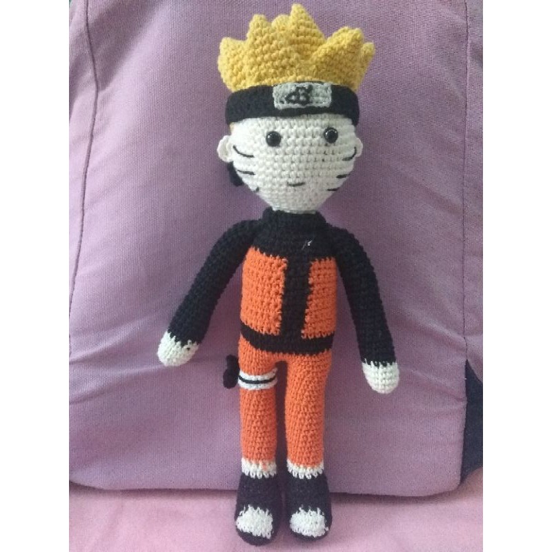 Boneka rajut amigurumi naruto