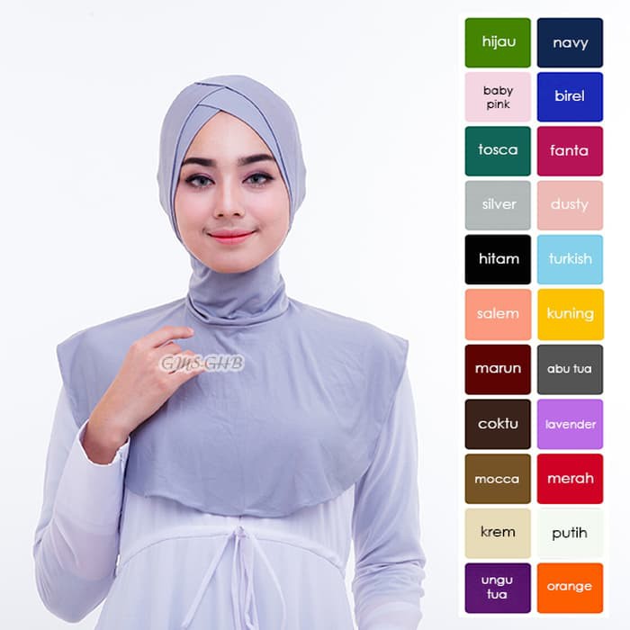 Square Segiempat Jilbab Polos Umama Scarf C Z Azurra Poly Cotton Basic Voal Voile Katun Saudia Bella