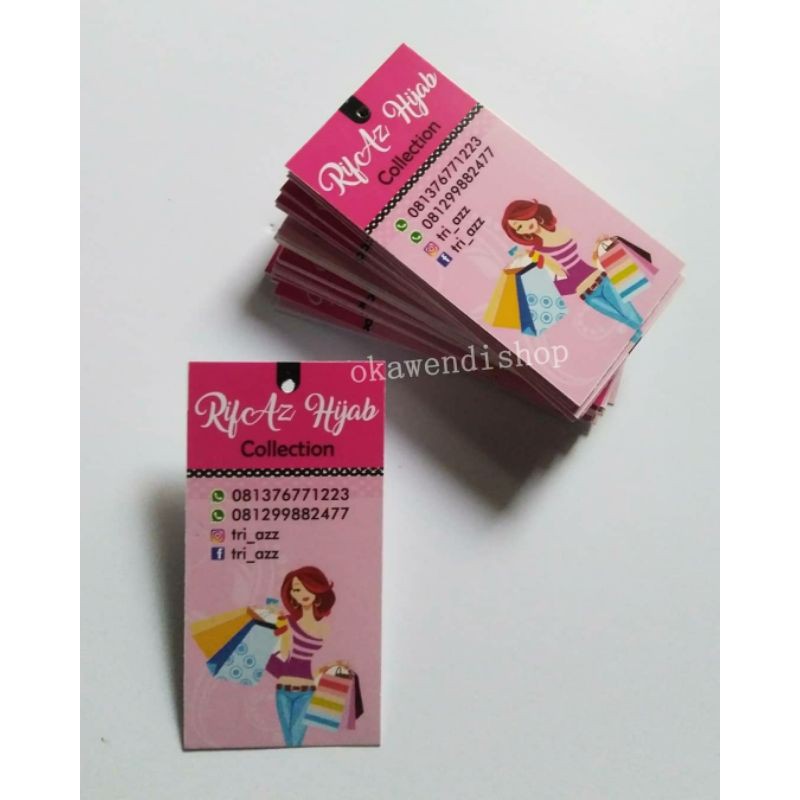 

HANG TAG BAJU / LABEL BAJU / PRICE TAG / LABEL HARGA Design Kode: OK H02