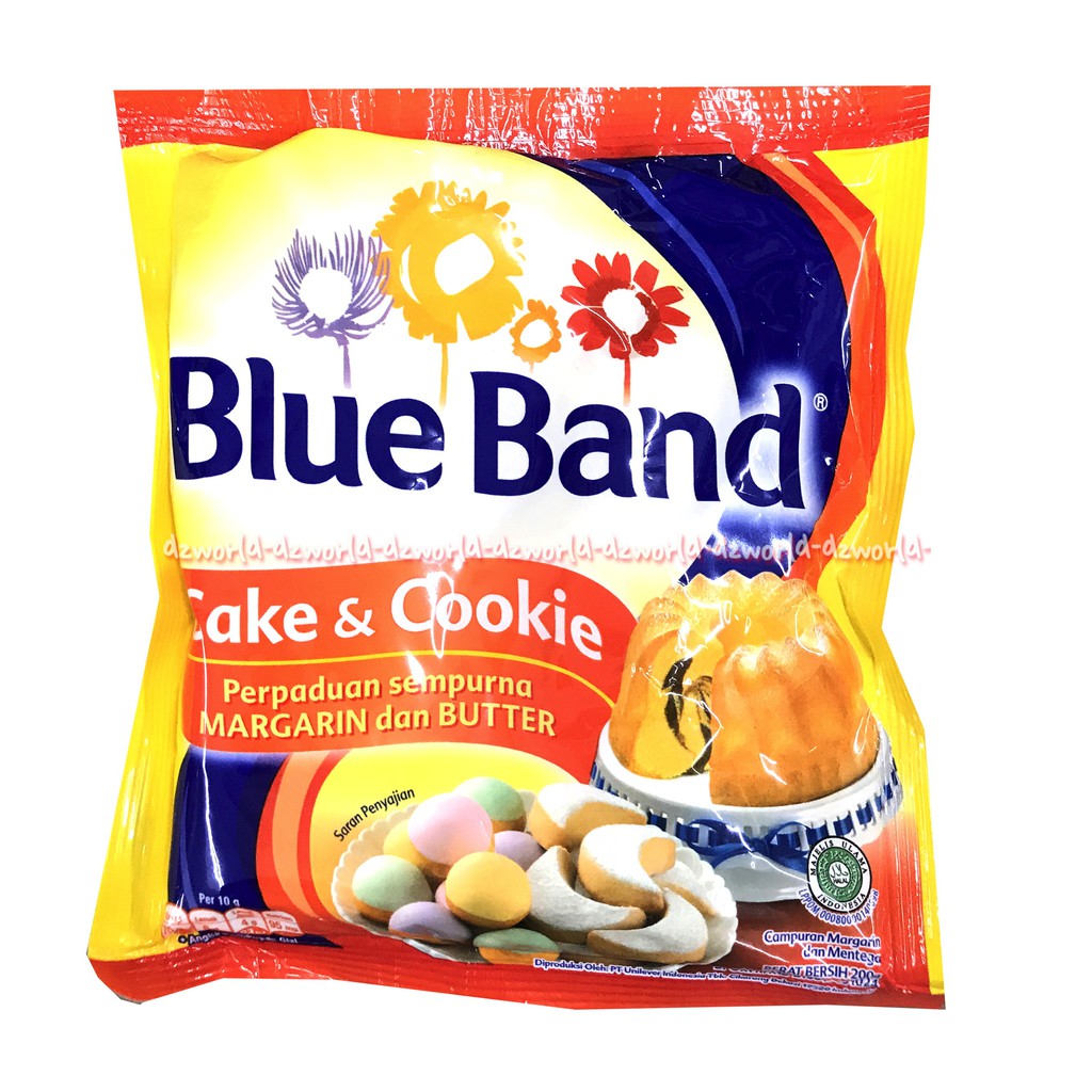 Blue Band Cake &amp; Cookie Margarin Dan Butter Mentega 200gr Terbuat Dari Minyak Berkualitas BlueBand Pouch