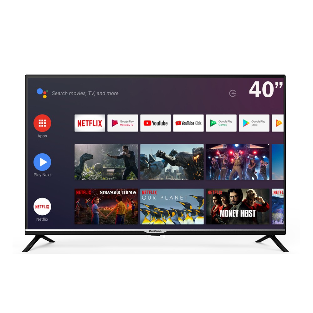 Changhong 40inch Netflix Tv Google Certified Android Smart Tv 40 Inch Digital Tv Fhd Led Tv L40h4 Shopee Indonesia