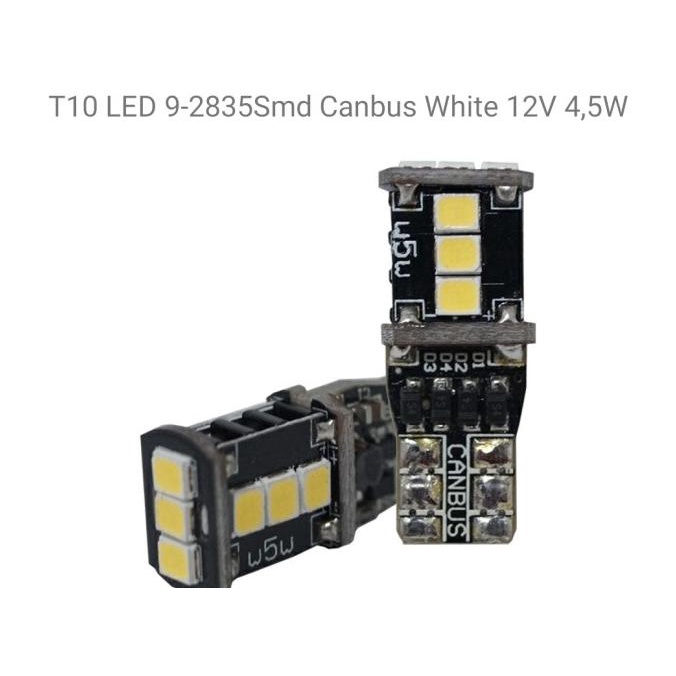 Autovision Microzen LED T10 W5W 4.5W Canbus Putih White Lampu Senja