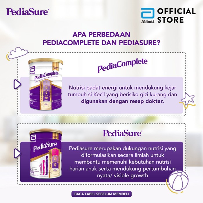 PEDIASURE TRIPLESURE  400 GR (1-10 TAHUN) SUSU FORMULA PERTUMBUHAN