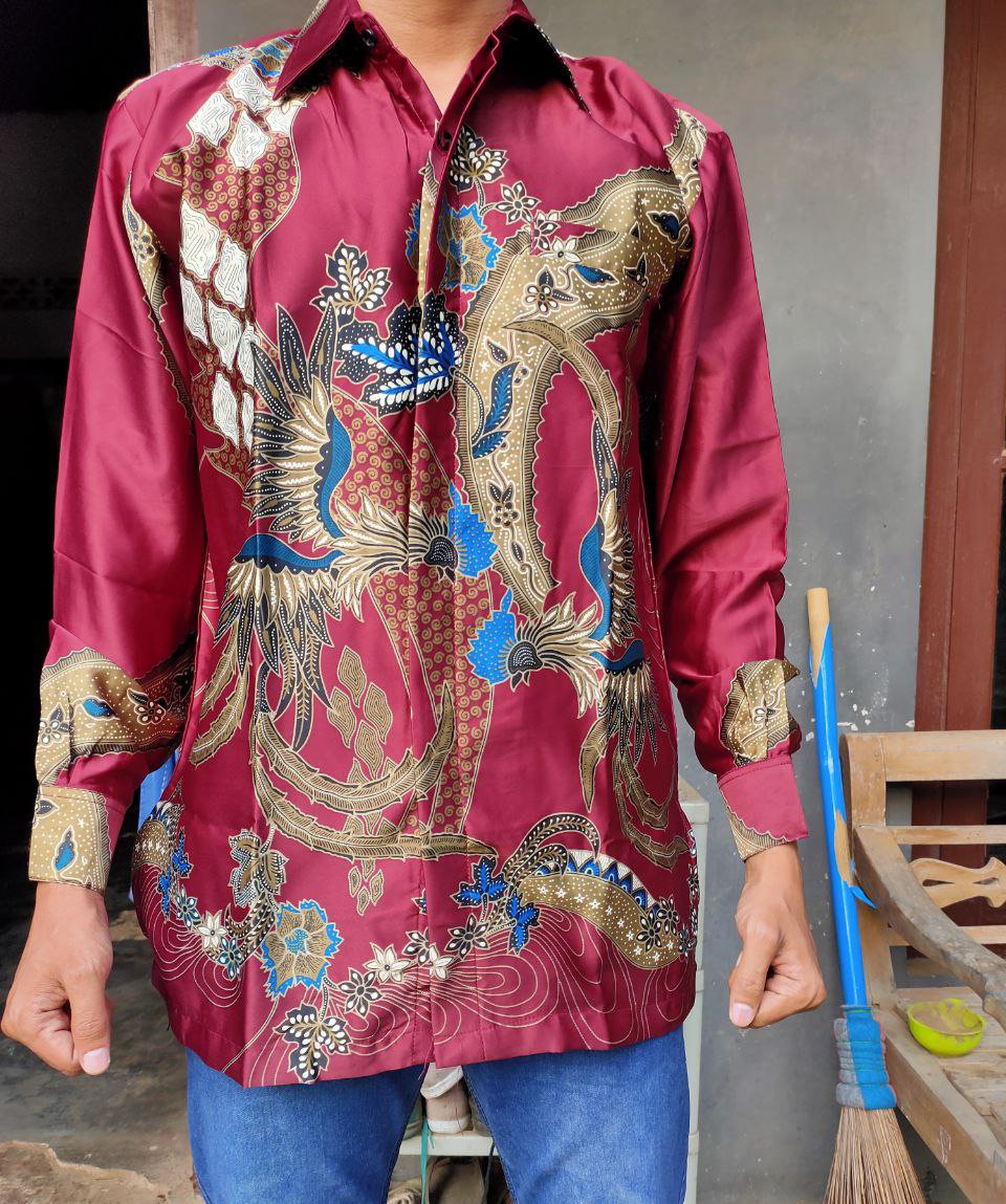 Kemeja Batik Semi Sutra Dobby Exclusive Puring Istimewa