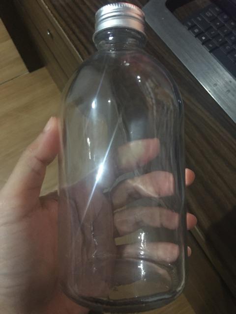Moss Glass Bottle 350 Ml | Botol Kaca Tutup Stainless