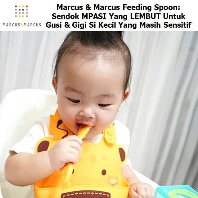 Marcus And Marcus Silicone Feeding Spoon