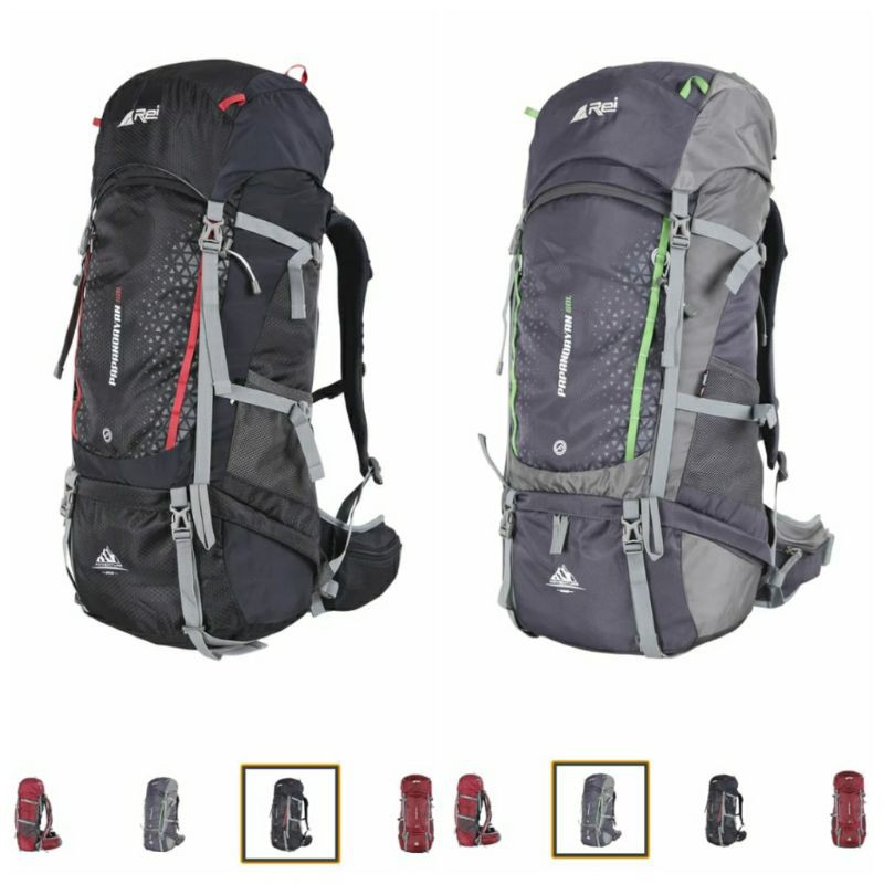 tas gunung ORIGINAL carrier rei papandayan 60L include raincover keril arei papandayan 60L original