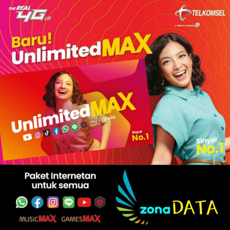 Telkomsel Unlimited Max | Shopee Indonesia