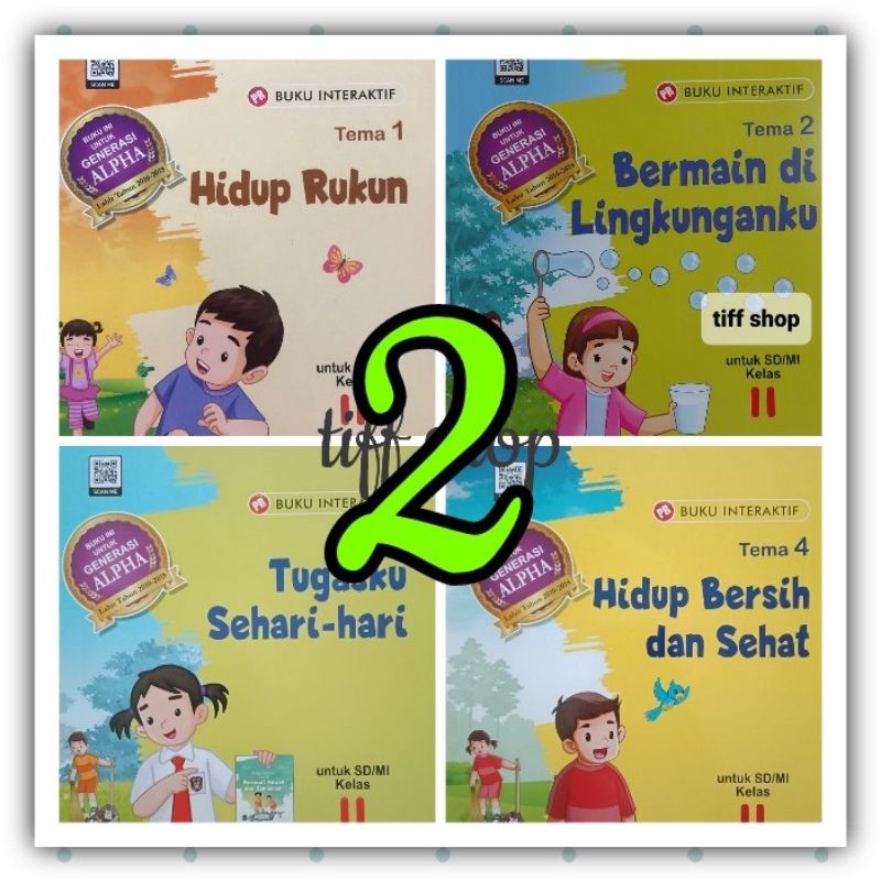 Buku LKS / PR tematik kelas 2 SD (K13 revisi) intan pariwara.