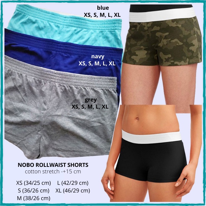 Celana Pendek Wanita Murah No Boundaries Rollwaist Short 9 Warna