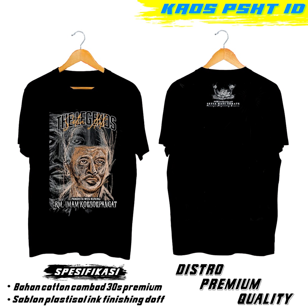 2XLR / /KAOS PSHT THE LEGEND RM. IMAM KOESOEPANGAT /BISA COD/BAHAN DISTRO  KAOS PSHT ID   REAL   P