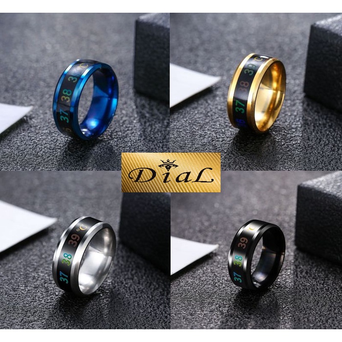 CINCIN Titanium Termometer Pengukur Suhu Tubuh premium PRIA WANITA cin cin luxury modis casual