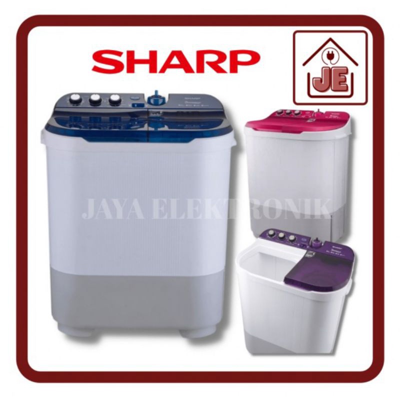 Mesin cuci Sharp 2 tabung 10kg twin tube ES-T1090