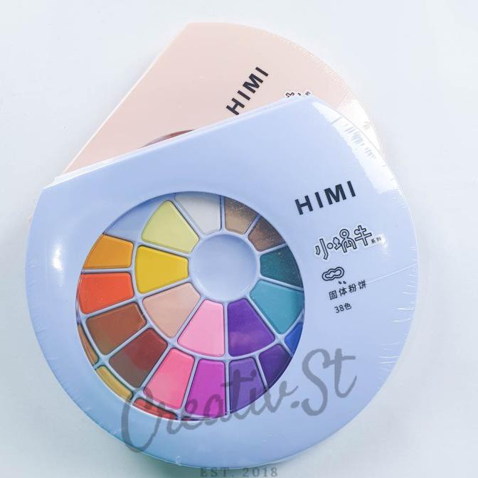 

Produk Unggulan] Miya Himi Watercolor Cake 38 Color + Brush Cat Air Warna - Pink Princess