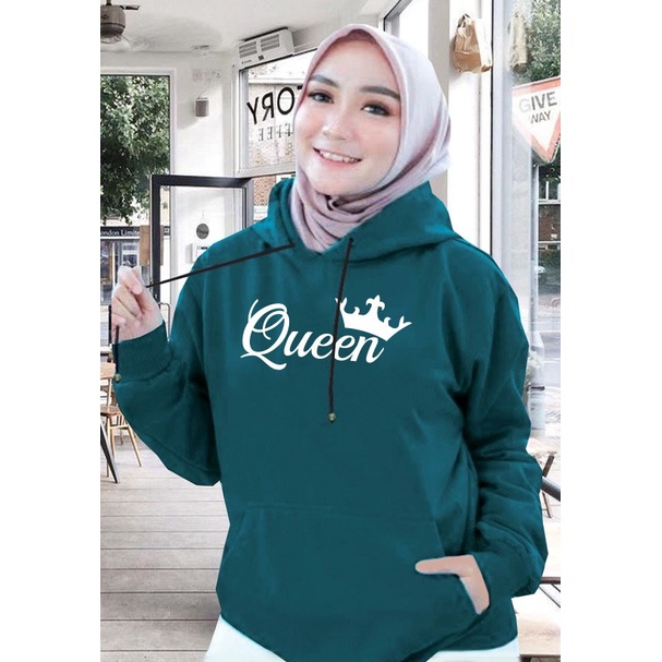 Sweater Hoodie Wanita queen / Sweater Hoodie Korean Style / Sweater Terbaru 2020 / Sweater Tebal / Sweatshirt Hoodie Wanita