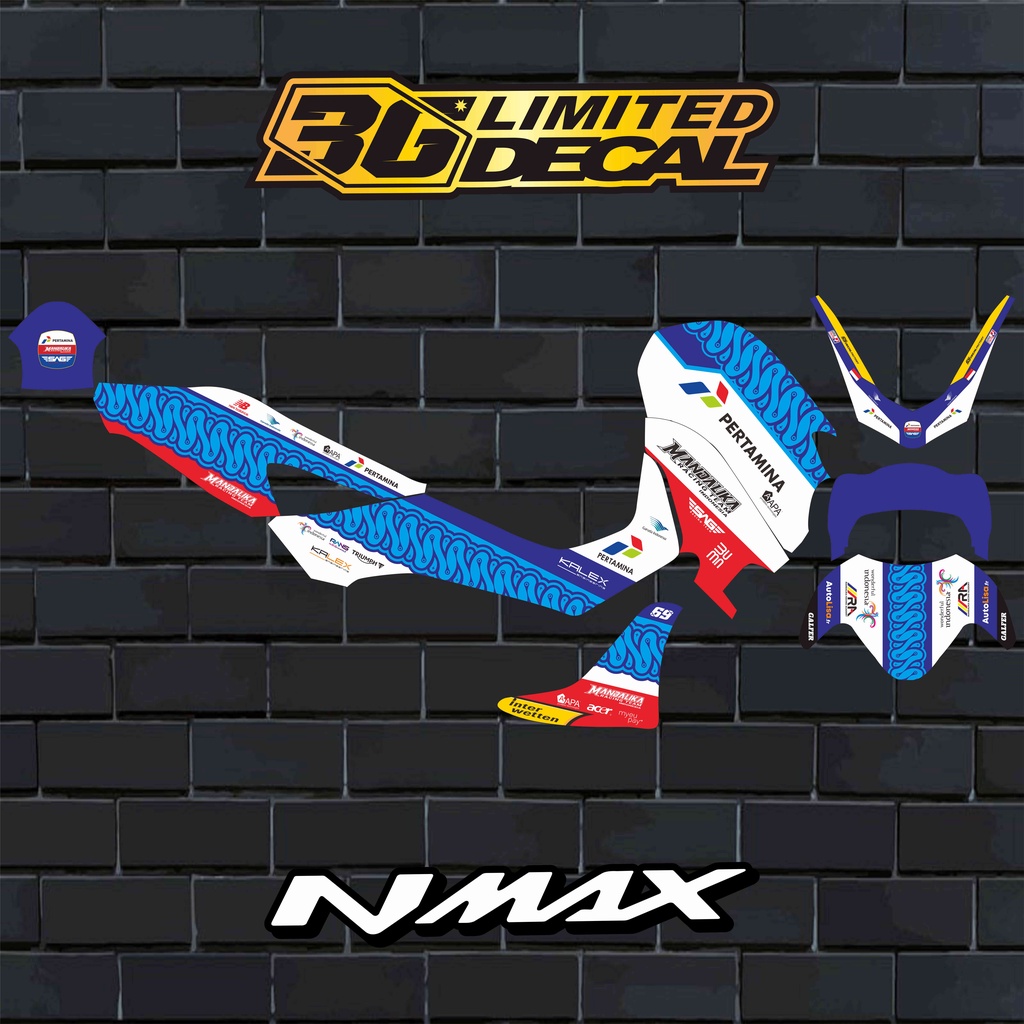 CUSTOM DECAL NMAX NEW 2020&2021 MANDALIKA RACING TEAM