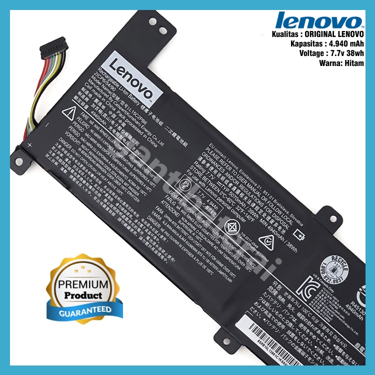 Baterai Laptop Lenovo IdeaPad 310-14iKB 310-14iSK Original