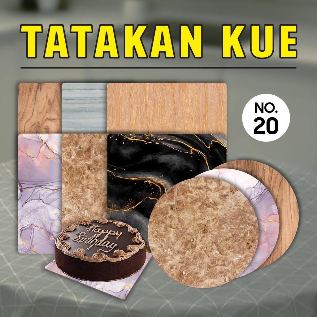Tatakan Kue - Alas Kue - Papan Kue - Cake Board - Cake Tray - No.20 (10pcs)