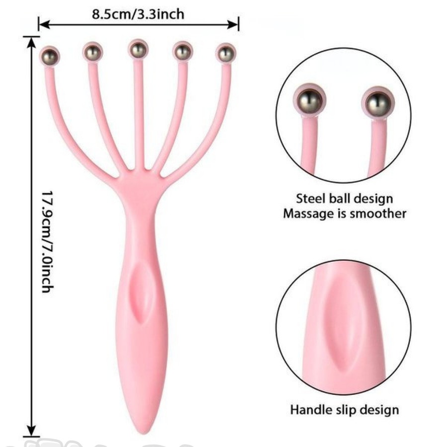 ALAT PIJAT KEPALA MANUAL MASSAGE HEAD BALL PEMIJAT KEPALA BAHAN PLASTIK