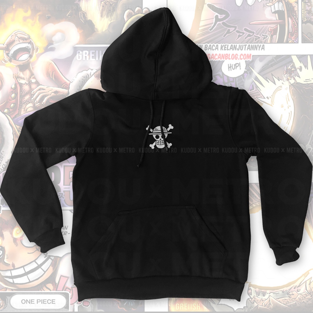 Hoodie Luffy Wanted God Nika Gear 5th Anime Manga One Piece Premium Unisex