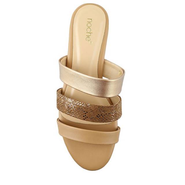 NOCHE - Sandal - Flat Brielle In Gold