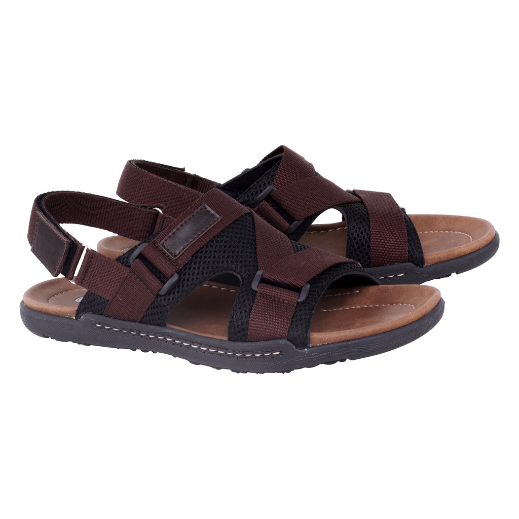 SPEC.033 Sandal Pria Gunung Outdoor rope Brown - Sendal Casual Cowok hikking main gaya