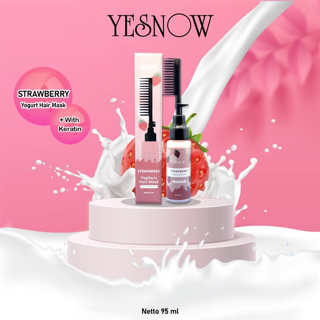 Yesnow Yogurt Hair Mask | Masker Rambut Sisir - 95 ml