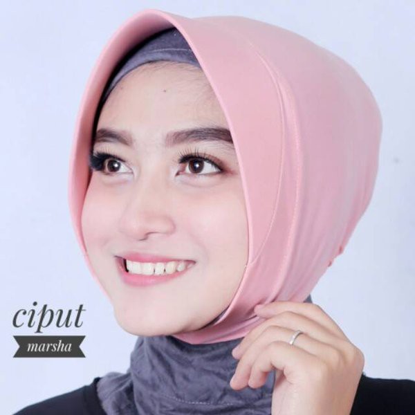 Daleman ciput marsya/marsha topi pad anthem tanpa cepol 2 in 1 termurah