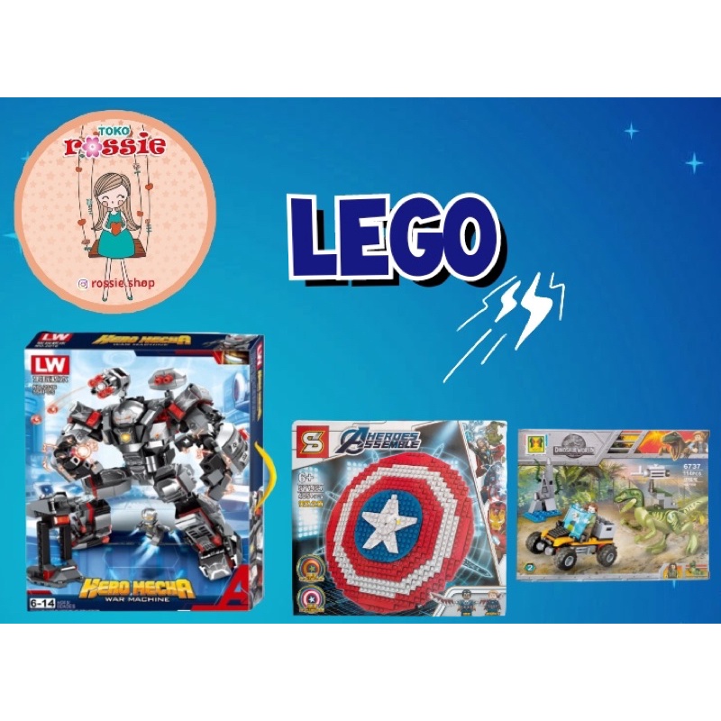Lego Superheroes/Mainan Lego/Lego Avanger/Lego Dinosaurus/Mainan Lego/Mainan Cowok/Bricks Superhero
