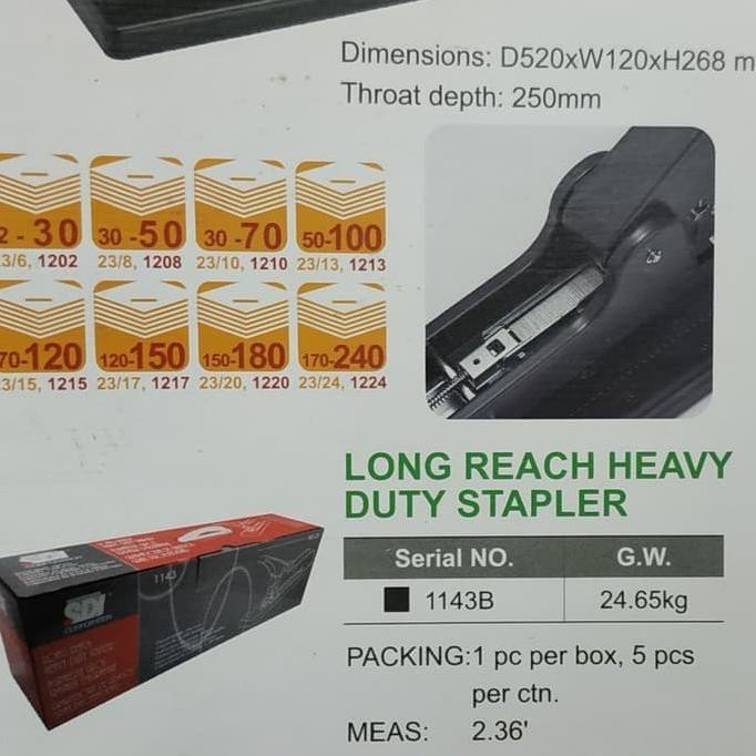 

ISI STAPLES HEAVY DUTY SDI 1220 23/20 KAPASITAS 150-180 LEMBAR PALING MURAH