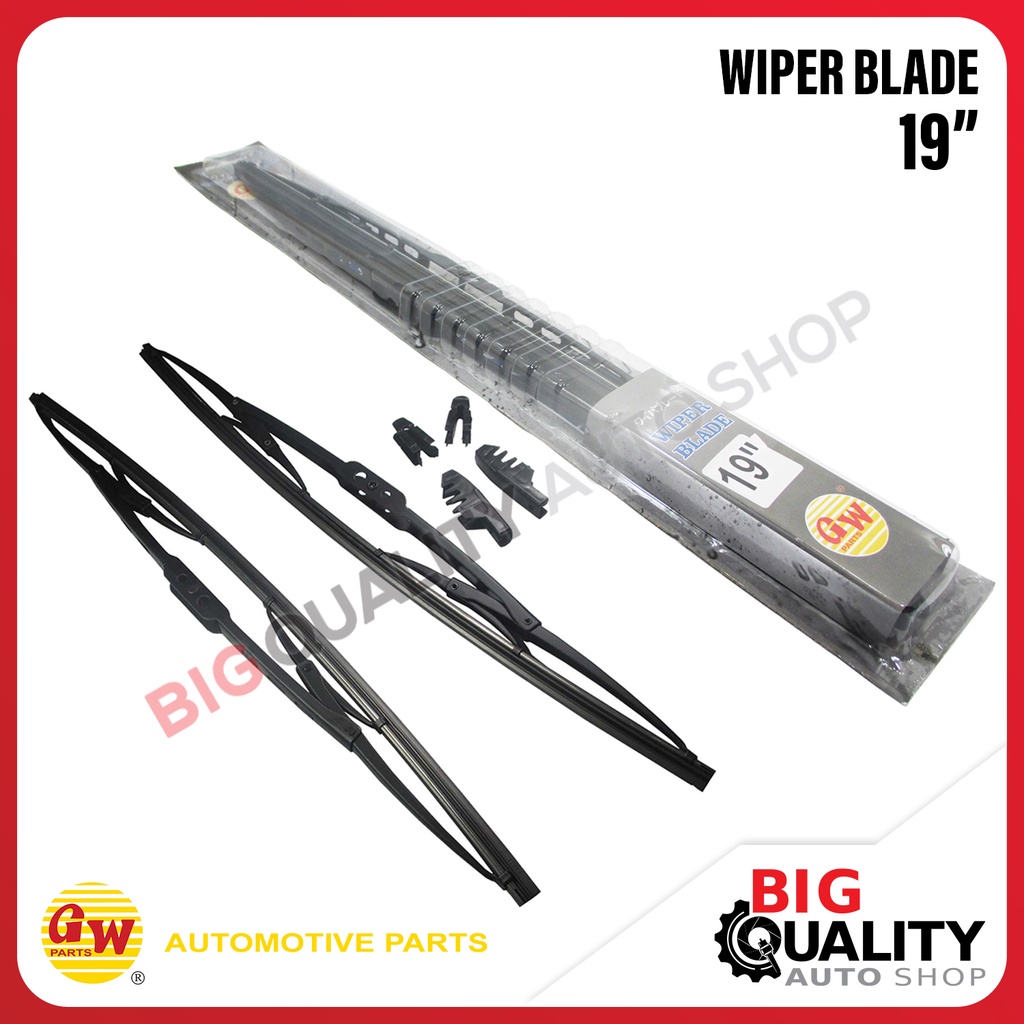 Karet kipas Kaca Wiper Blade Plat 2 Tingkat Universal 19 Inch