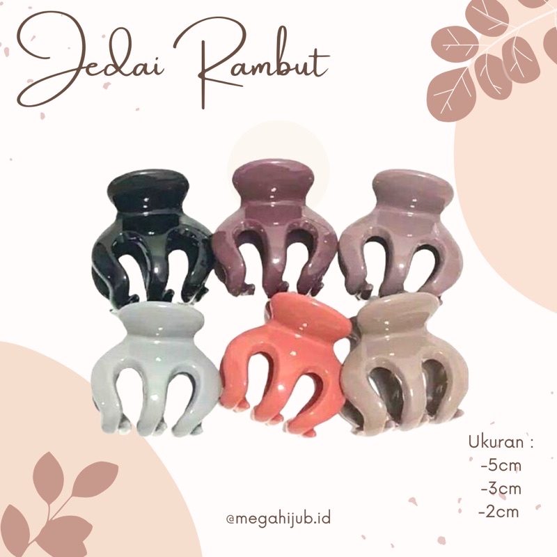 Jedai Rambut Jumbo Tebal - Jepit Salon uk 5cm