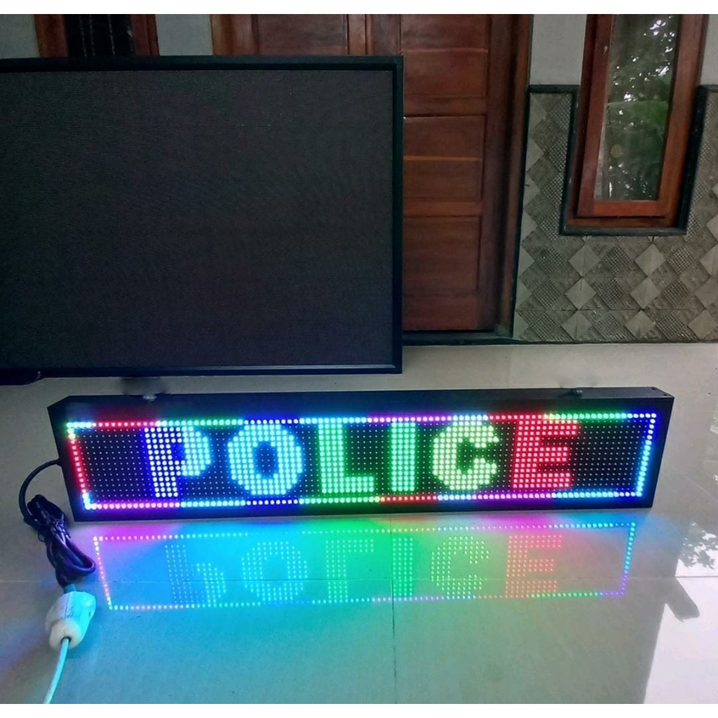 Running text rgb fullcolour 100x20cm outdoor