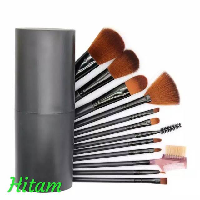 ( STOK READY ) Kuas alat make up kosmetik make up pro rias brush 12 in 1