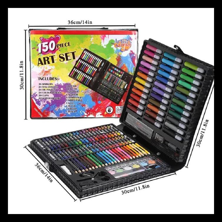 

STOK BARU PERLENGKAPAN MENGGAMBAR MELUKIS ANAK ART SET KIDS SPIDOL CRAYON PENSIL PAKET ALAT TULIS