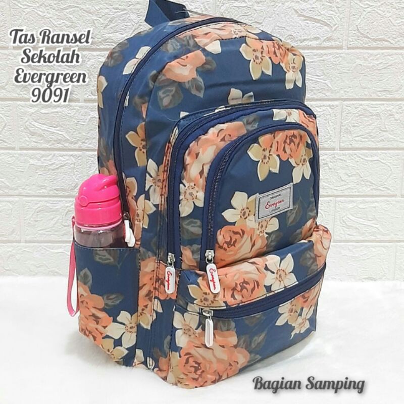 New Tas Ransel Sekolah Remaja Evergreen Tas Anak Cewe
