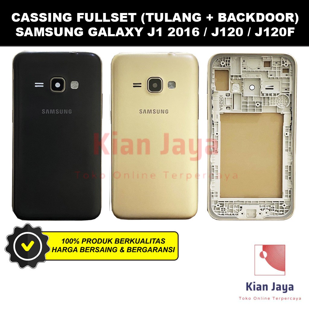 Cassing Casing Housing Fullset Hp Samsung Galaxy J1 2016 J120 J120F Original