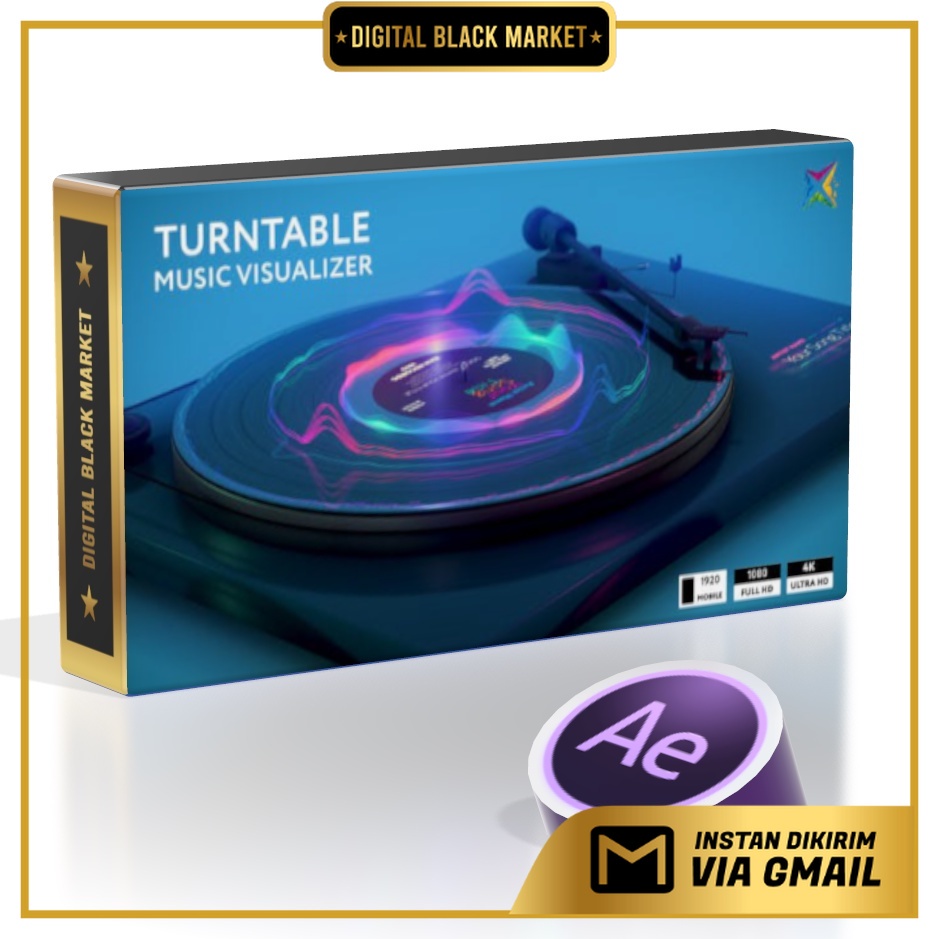 Turntable Music Visualizer - After Effects Project Files