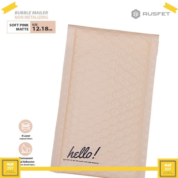 Amplop Bubble Packing Poly Mailer Wrap Envelope Paking Kiriman Aluminium Rusfet Premium Buble Mail
